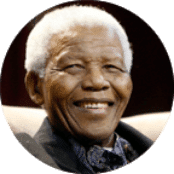 Nelson Mandela,  ehem. Präsident Südafrikas, Friedensnobelpreisträger