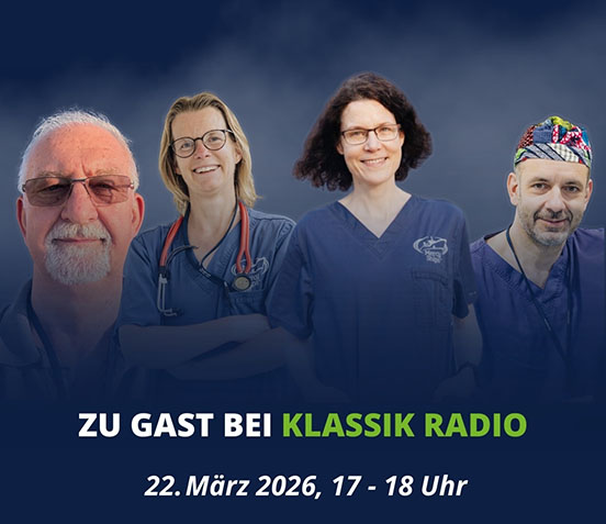 Gruppenbild der ehrenamtlichen Mitarbeiter Manfred Harre, Stephanie Pape, Franziska Kaestner und Georg Eggers